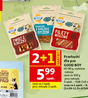 Twist z kaczki Good Boy promocja w Auchan