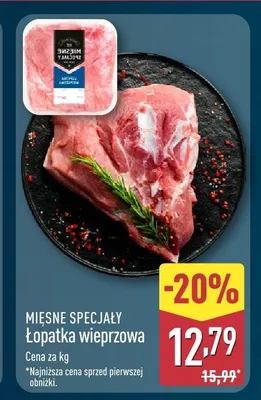 Łopatka wieprzowa Mięsne Specjały promocja w Aldi