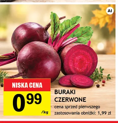 Buraki czerwone promocja w Gram Market