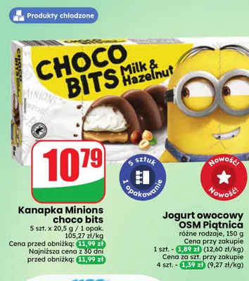 Kanapka Minions choco bits 5-pak promocja w Dino