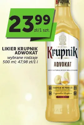 Likier Krupnik Adwokat promocja w Euro Sklep