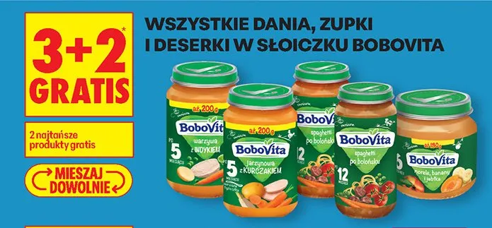 Dania i deserki Bobovita promocja w Biedronka