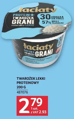 Twarożek lekki proteinowy Łaciaty Grani naturalny promocja w Selgros