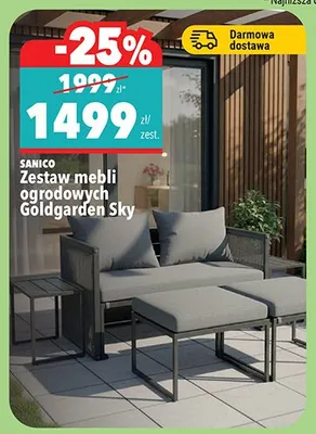 Zestaw mebli ogrodowych Goldgarden Sky promocja w Biedronka