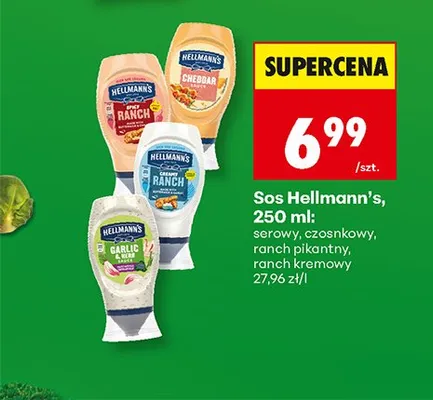 Sos, różne rodzaje promocja w Biedronka