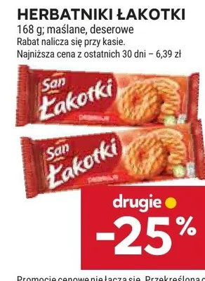 Herbatniki Łakotki deserowe San promocja w Stokrotka