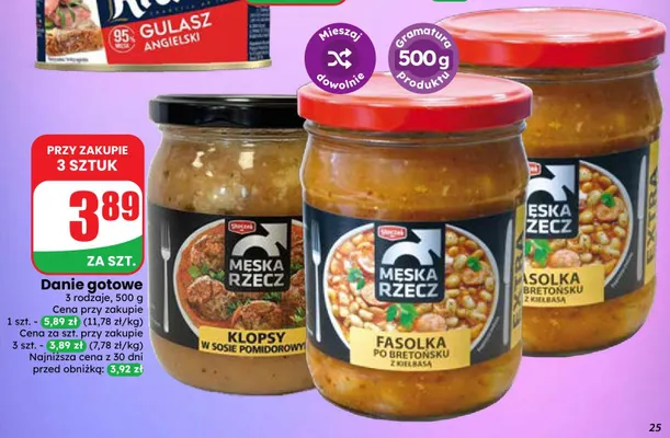 Danie gotowe Męska Rzecz klopsy w sosie pomidorowym promocja w Dino