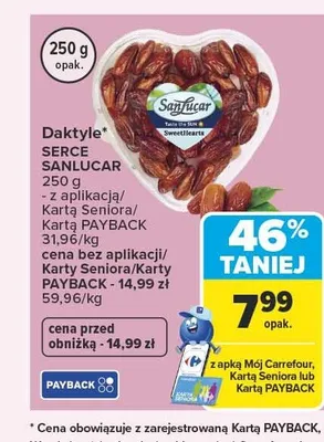 Daktyle Serce Sanlucar promocja w Carrefour