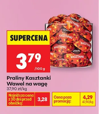 Praliny Kasztanki Wawel na wagę promocja w Biedronka