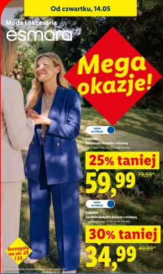 Marynarka damska z wiskozą Esmara promocja w Lidl