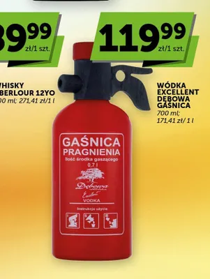 Wódka Excellent Dębowa Gaśnica promocja w Groszek