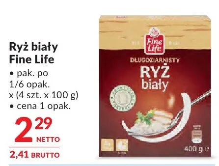 Ryż biały Fine Life promocja w Makro
