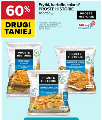 Frytki cienkie do piekarnika Proste Historie promocja w Carrefour