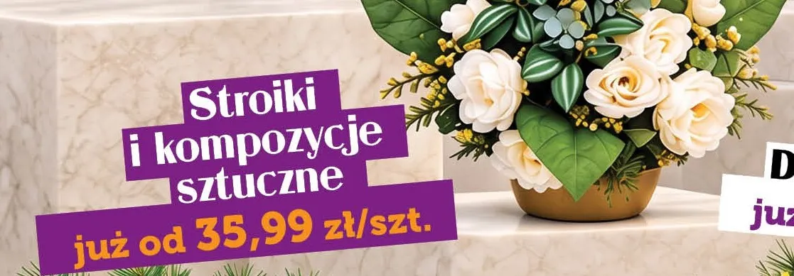 Stroiki i kompozycje sztuczne promocja w TOPAZ