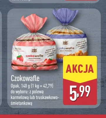 Czokowafle z polewą karmelową Sunny Family promocja w Aldi