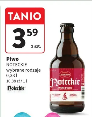 Piwo wybrane rodzaje promocja w Intermarche