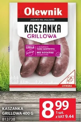 Kaszanka grillowa Olewnik 400 g promocja w Selgros