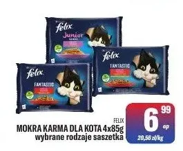 Mokra karma dla kota 4x85g wybrane rodzaje saszetka promocja w Tomi Markt