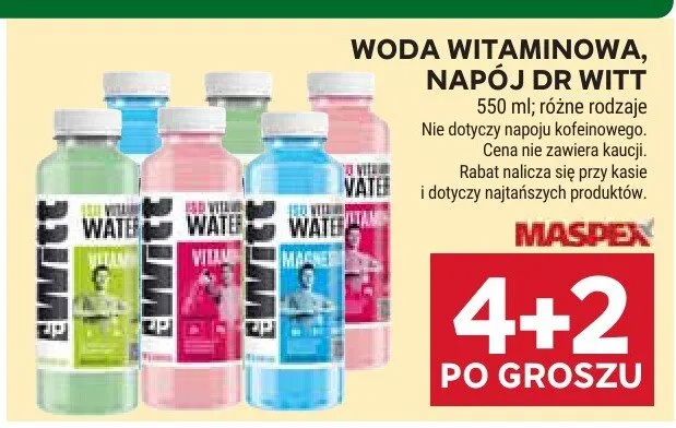 Woda witaminowa napój promocja w Stokrotka