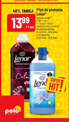 Płyn do płukania tkanin Lenor Calm promocja w POLOmarket
