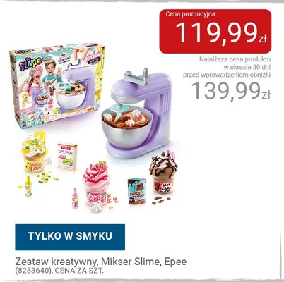 Zestaw kreatywny Mikser Slime Epee promocja w Smyk