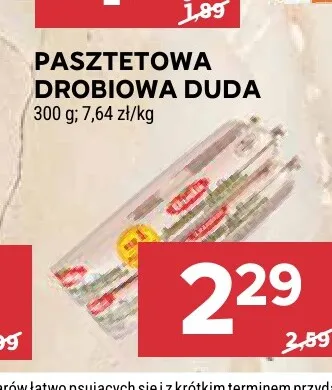 Pasztetowa drobiowa Duda promocja w Stokrotka