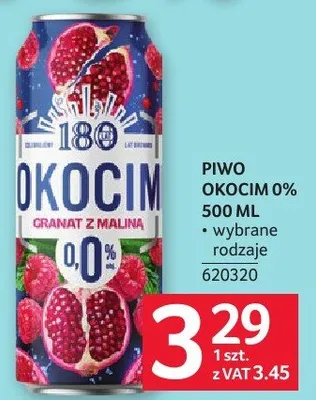 Piwo Okocim 0% 500 ml promocja w Selgros