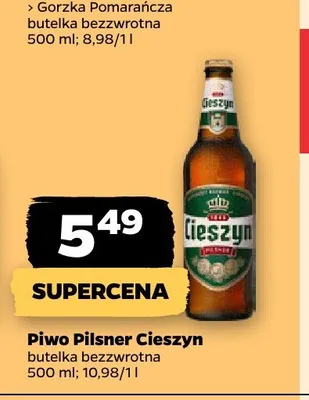 Piwo Pilsner Cieszyn promocja w Netto