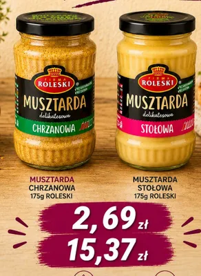 Musztarda chrzanowa Roleski promocja w emma MARKET