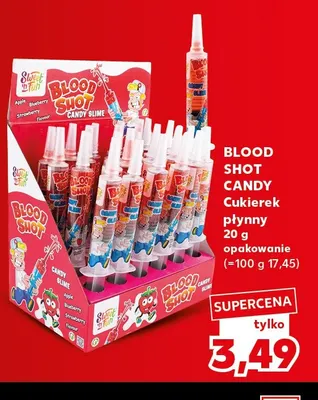 Cukierek płynny Blood Shot Candy promocja w Kaufland