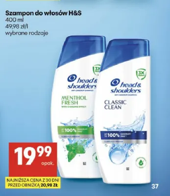 Szampon do włosów H & S promocja w Delikatesy Centrum