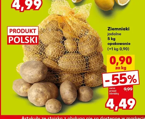 Ziemniaki jadalne polskie promocja w Kaufland