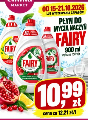 Płyn do mycia naczyń Fairy Cytryna promocja w emma MARKET