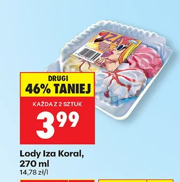 Lody Iza Koral promocja w Biedronka