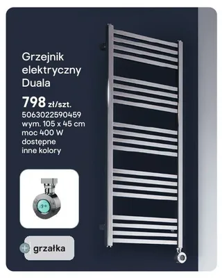 Grzejnik elektryczny Duala promocja w Castorama