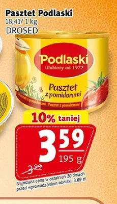 Pasztet Podlaski z pomidorami Drosed promocja w Prim Market