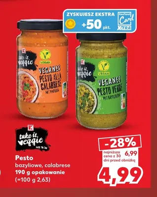 Pesto calabrese Take It Veggie promocja w Kaufland