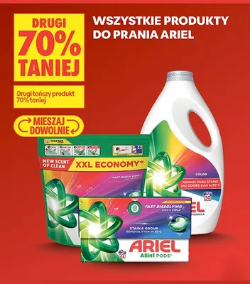 Kapsułki do prania Ariel Allin1 Pods Color promocja w Biedronka