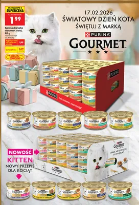 Karma dla kota Gourmet Gold, różne rodzaje promocja w Biedronka