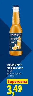 Napój gazowany Tarczyn Ptyś pomarańcza-jabłko promocja w Lidl