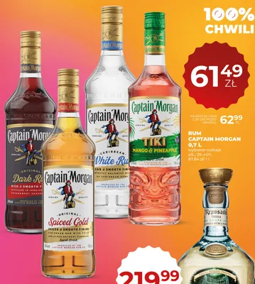 Rum Captain Morgan White Rum promocja w Duży Ben