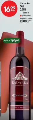 Wino Kadarka Old półsłodkie promocja w Żabka