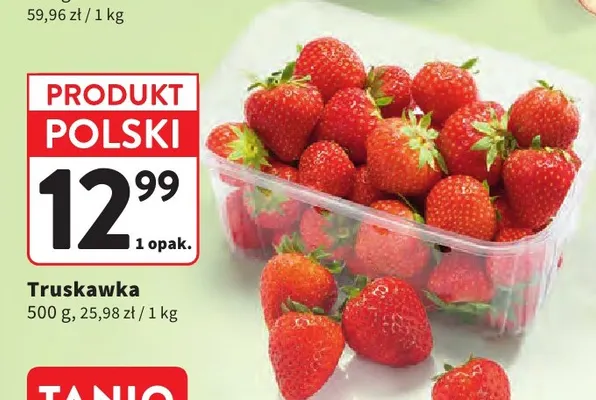 Truskawki polskie promocja w Intermarche