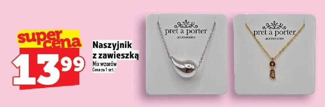 Naszyjnik z zawieszką pret a porter promocja w TOPAZ