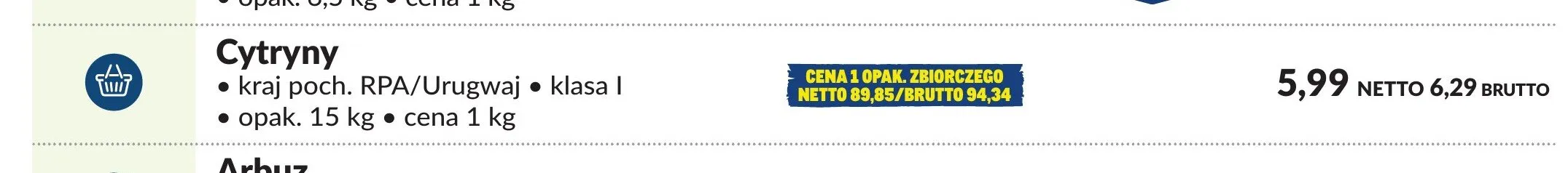 Cytryny promocja w Makro