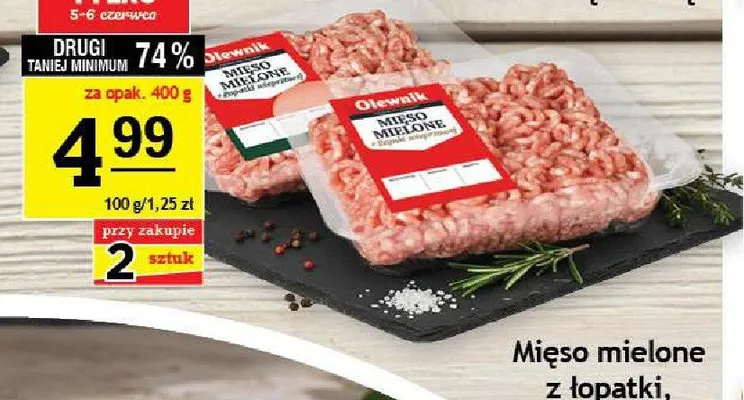 Mięso mielone z szynki Olewnik promocja w Gram Market