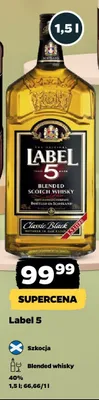 Whisky Label 5 promocja w Netto