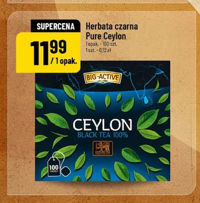 Herbata czarna Pure Ceylon Big-Active promocja w POLOmarket