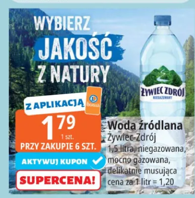 Woda źródlana promocja w Leclerc