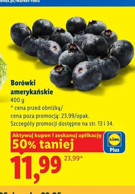 Borówki amerykańskie promocja w Lidl